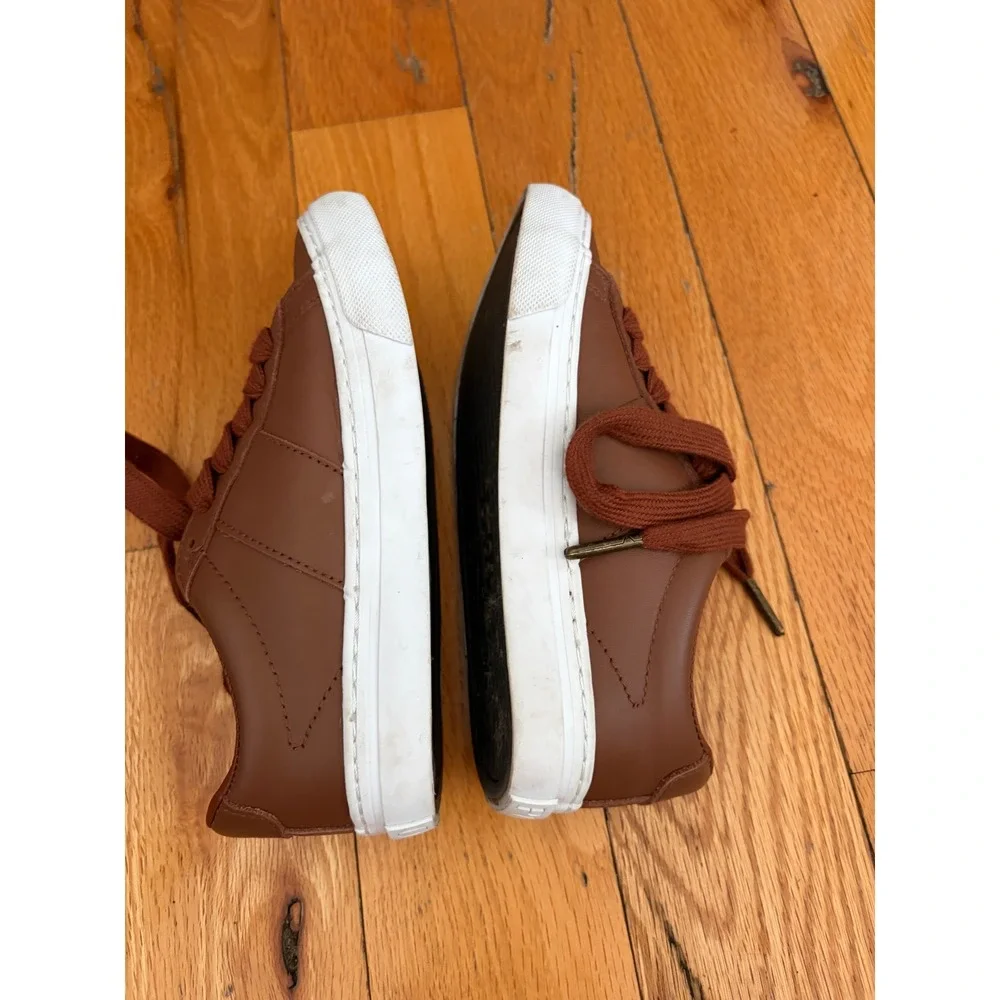 Polo Ralph Lauren Sayer Leather Sneakers Brown Size 12